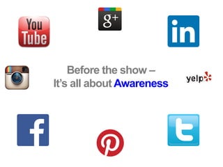 Before the show –
It’s all about Awareness
 