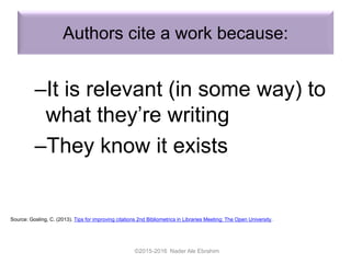 Maximizing Articles Citation Frequency