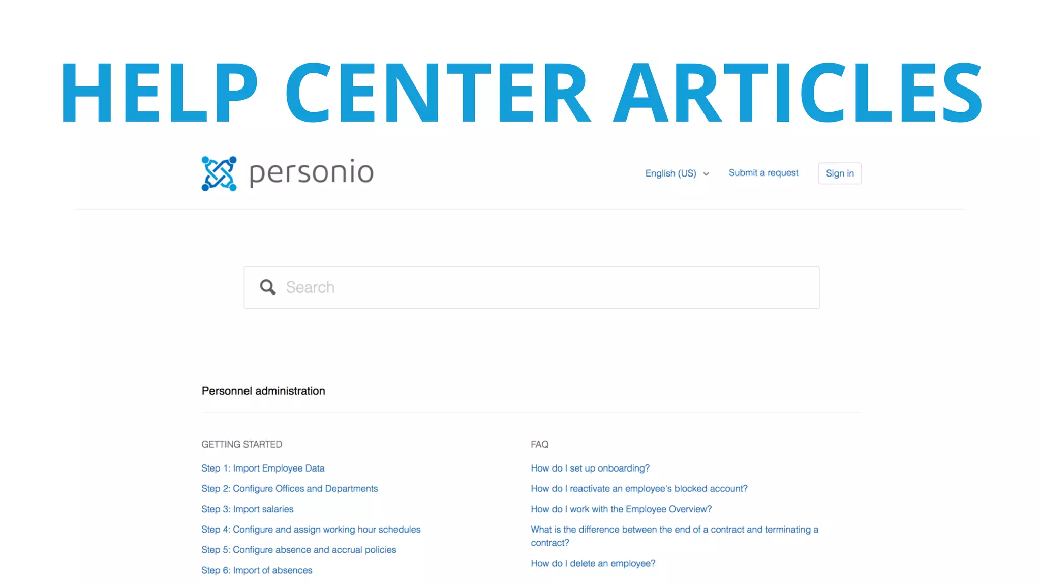 HELP CENTER ARTICLES
 