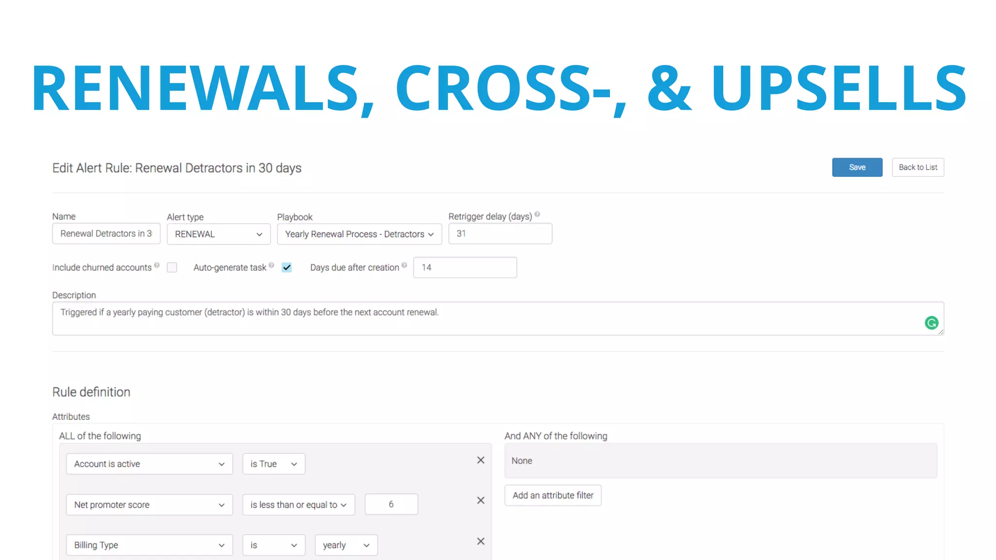 RENEWAL MANAGEMENTRENEWALS, CROSS-, & UPSELLS
 