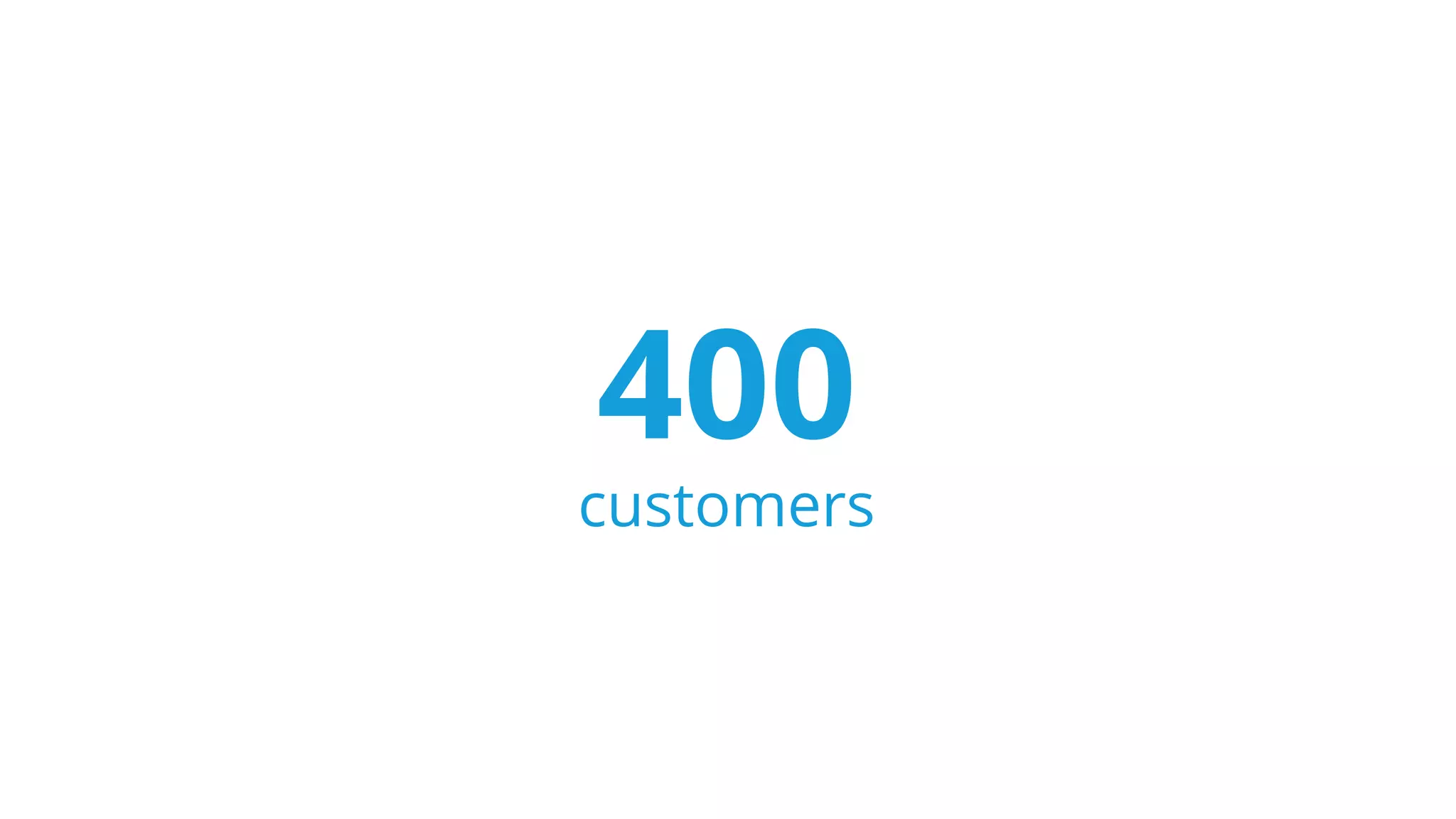 400
customers
 