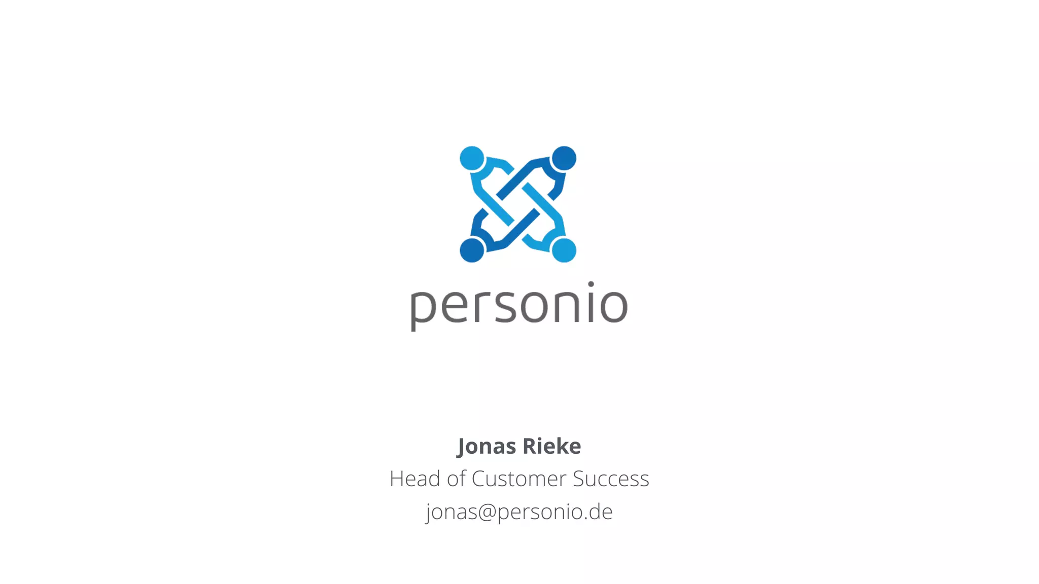 Jonas Rieke
Head of Customer Success
jonas@personio.de
 