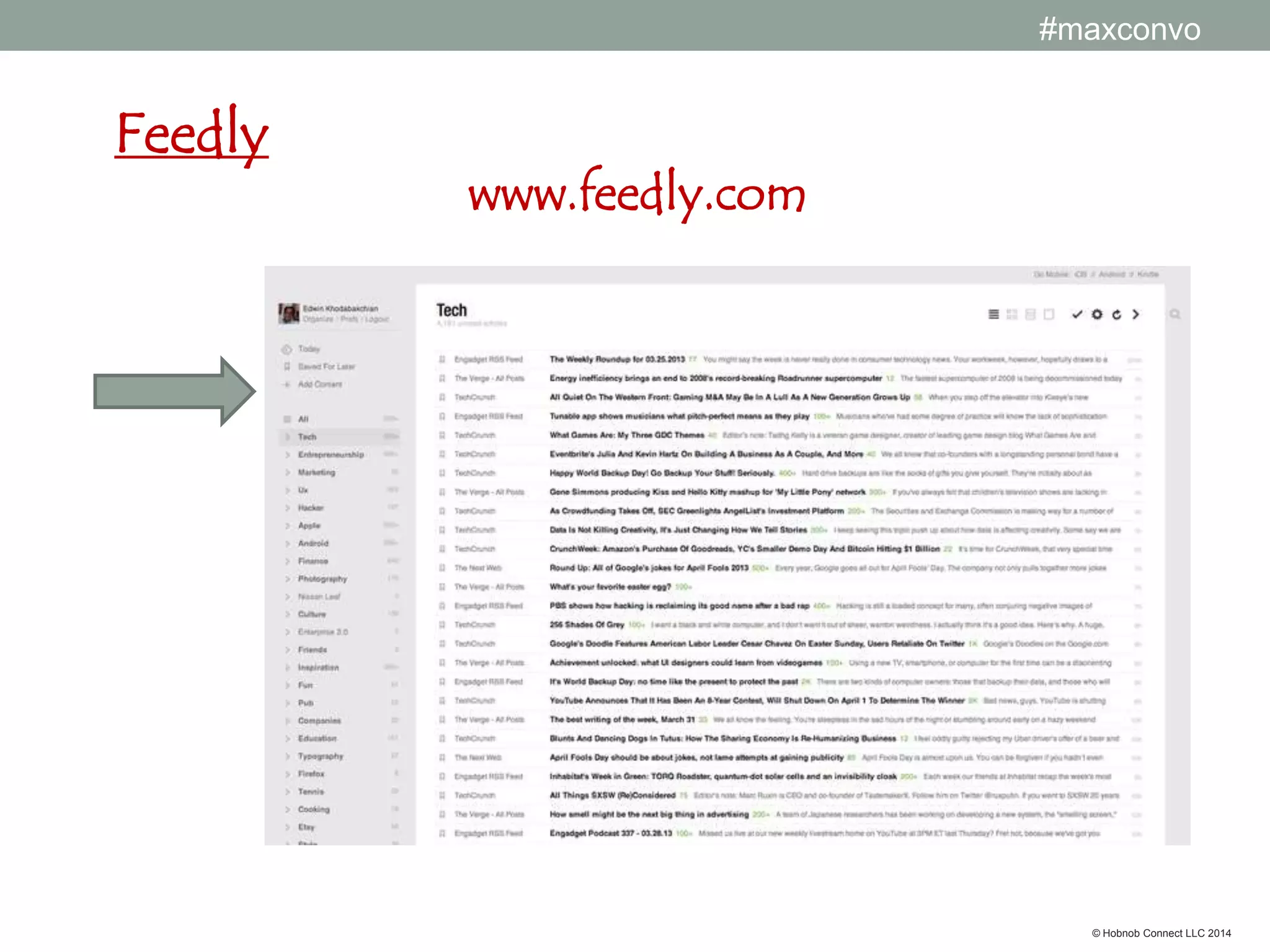 #maxconvo

© Hobnob Connect LLC 2014

 