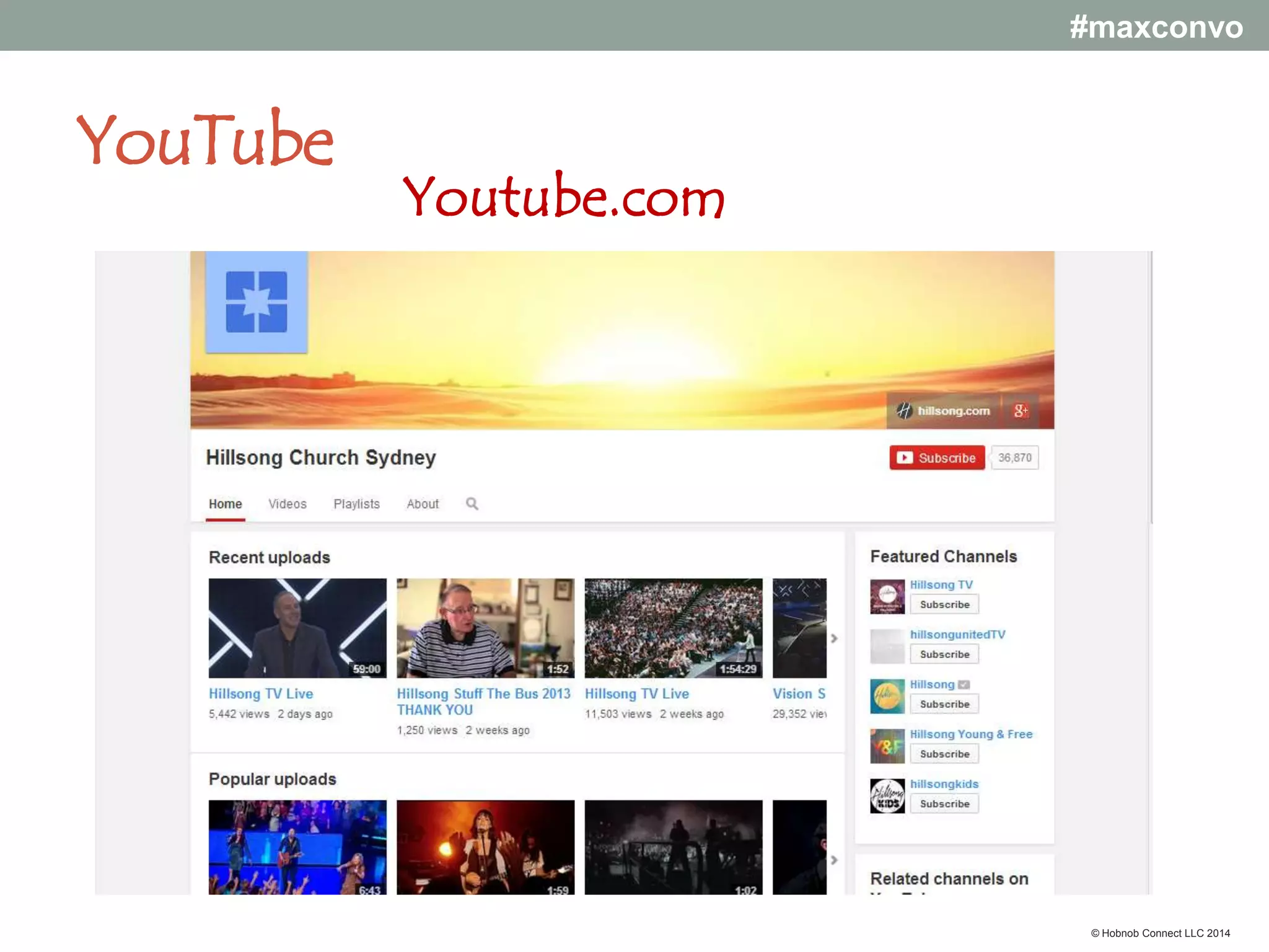 #maxconvo

© Hobnob Connect LLC 2014

 