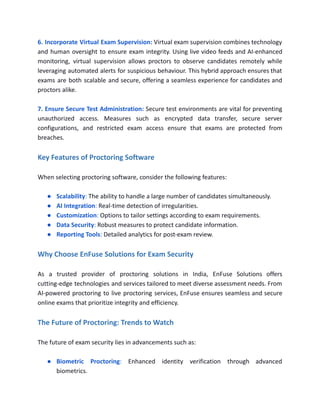 Maximizing Exam Integrity: Best Practices for Proctoring Solutions | PDF