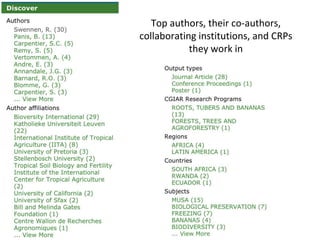 Maximizing the impact of institutional knowledge at IITA using CGSpace