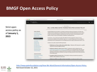 Maximizing the impact of institutional knowledge at IITA using CGSpace