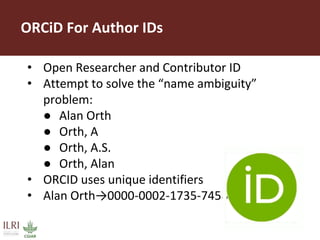 Maximizing the impact of institutional knowledge at IITA using CGSpace