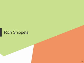 Rich Snippets




                14
 