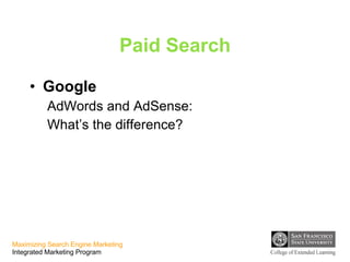 Paid Search Google AdWords and AdSense: What’s the difference? 