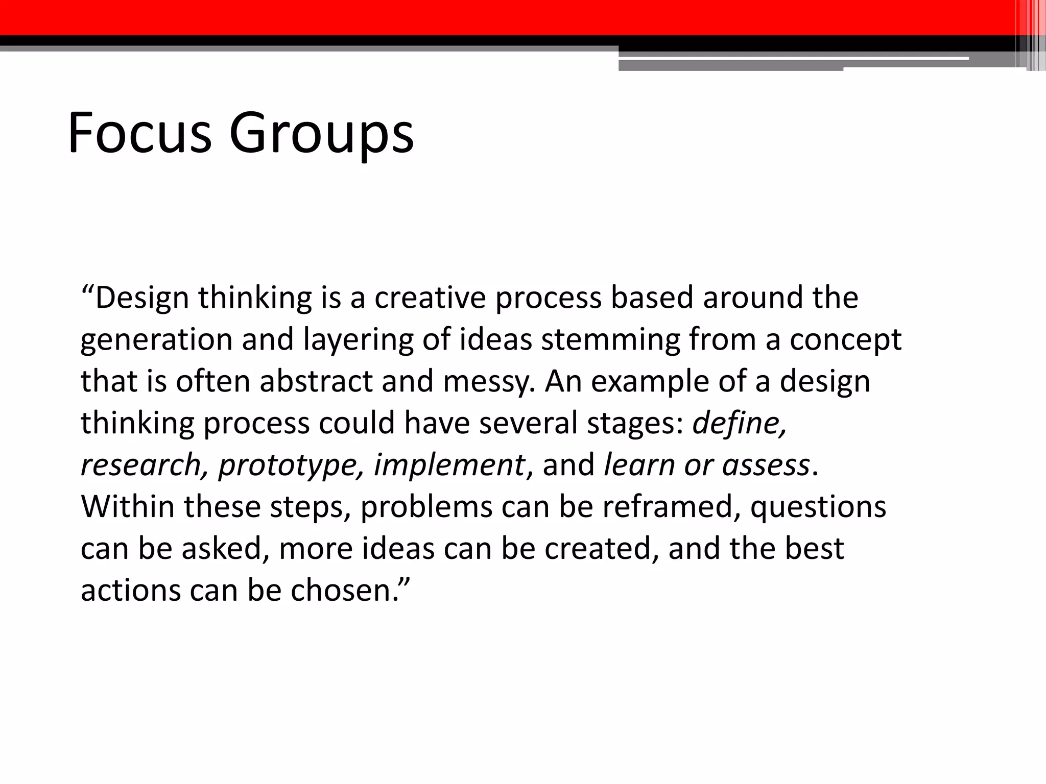 Designing Multimedia
Assignments: What?
• What do you want your students’
finished products to look/sound like?
• Quantitative + qualitative
• Higher tolerance for poor video than poor audio
• What hardware + software will you tell
your students they need to/can use?
 