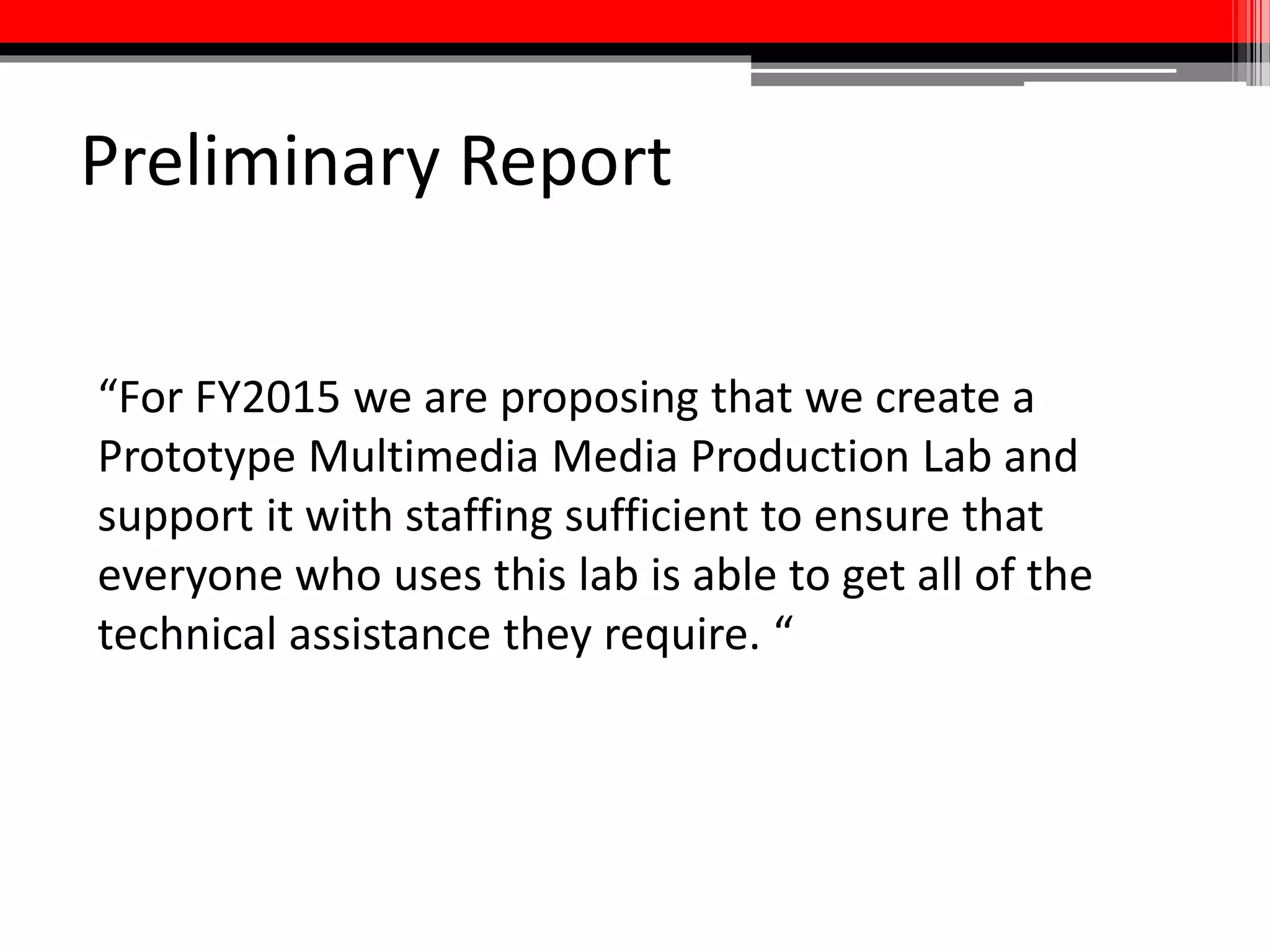 Designing Multimedia
Assignments: How?
• How much time will you give them to
complete the assignment?
• University of Minnesota’s Video/Media Project
Assignment Calculator
• University of Delaware’s Video Project Calculator
• How will you evaluate the assignment?
• Use your learning objectives!
• Example rubrics
 