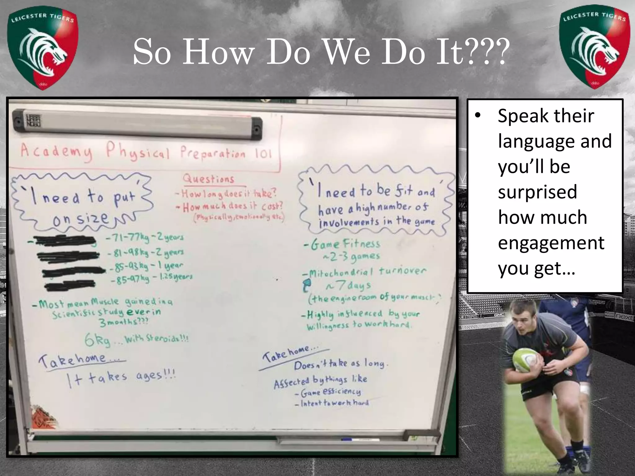 So How Do We Do It???
• Speak their
language and
you’ll be
surprised
how much
engagement
you get…
 