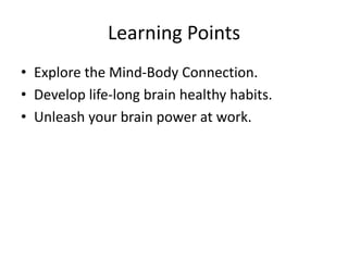 Maximizing your brain's potential | PPTX
