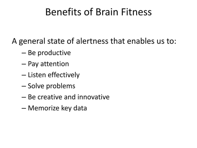 Maximizing your brain's potential | PPT