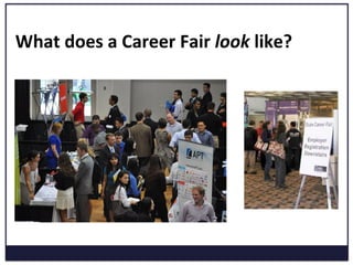 What	
  does	
  a	
  Career	
  Fair	
  look	
  like?	
  
 