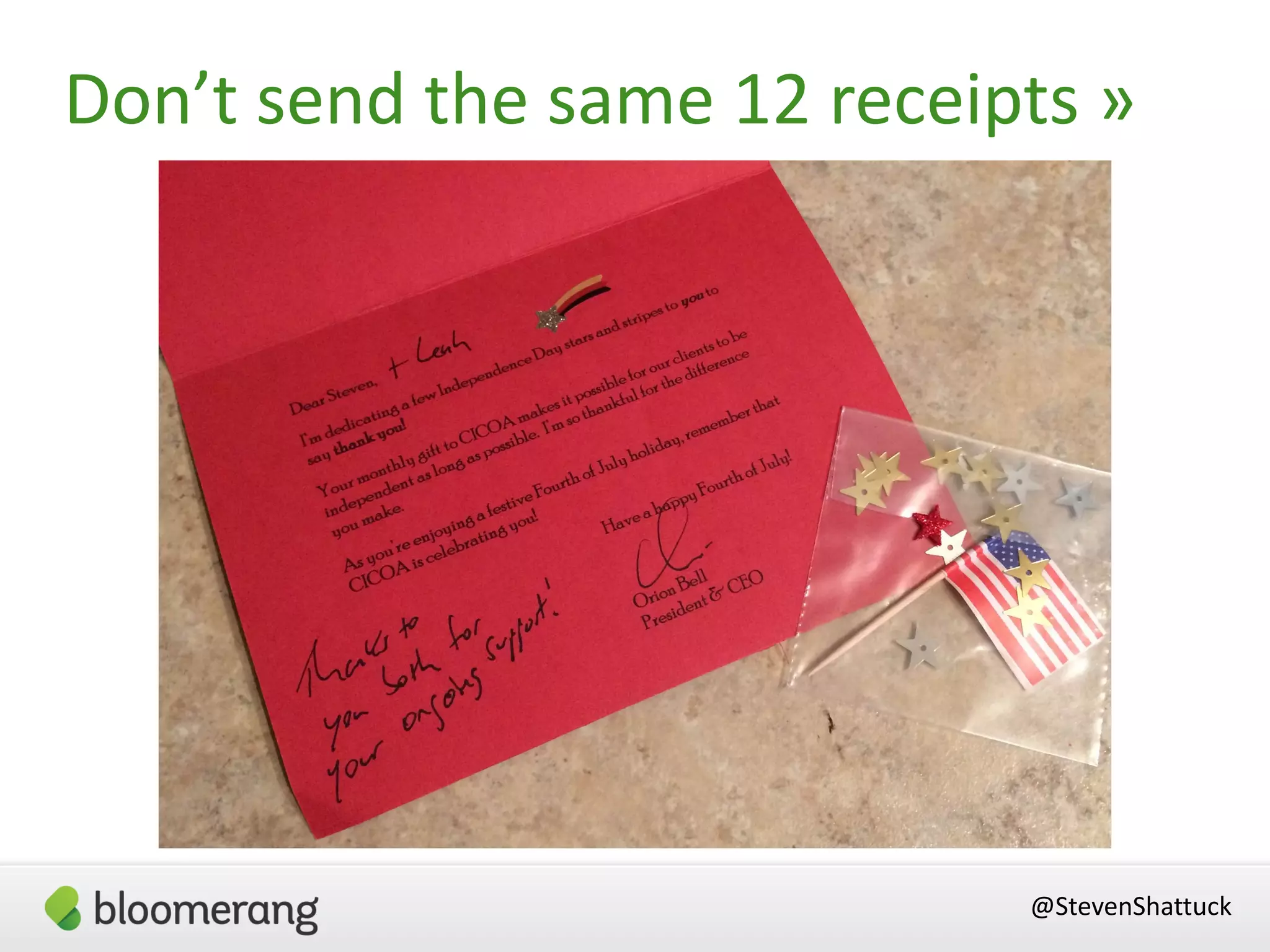 @StevenShattuck
Don’t send the same 12 receipts »
 