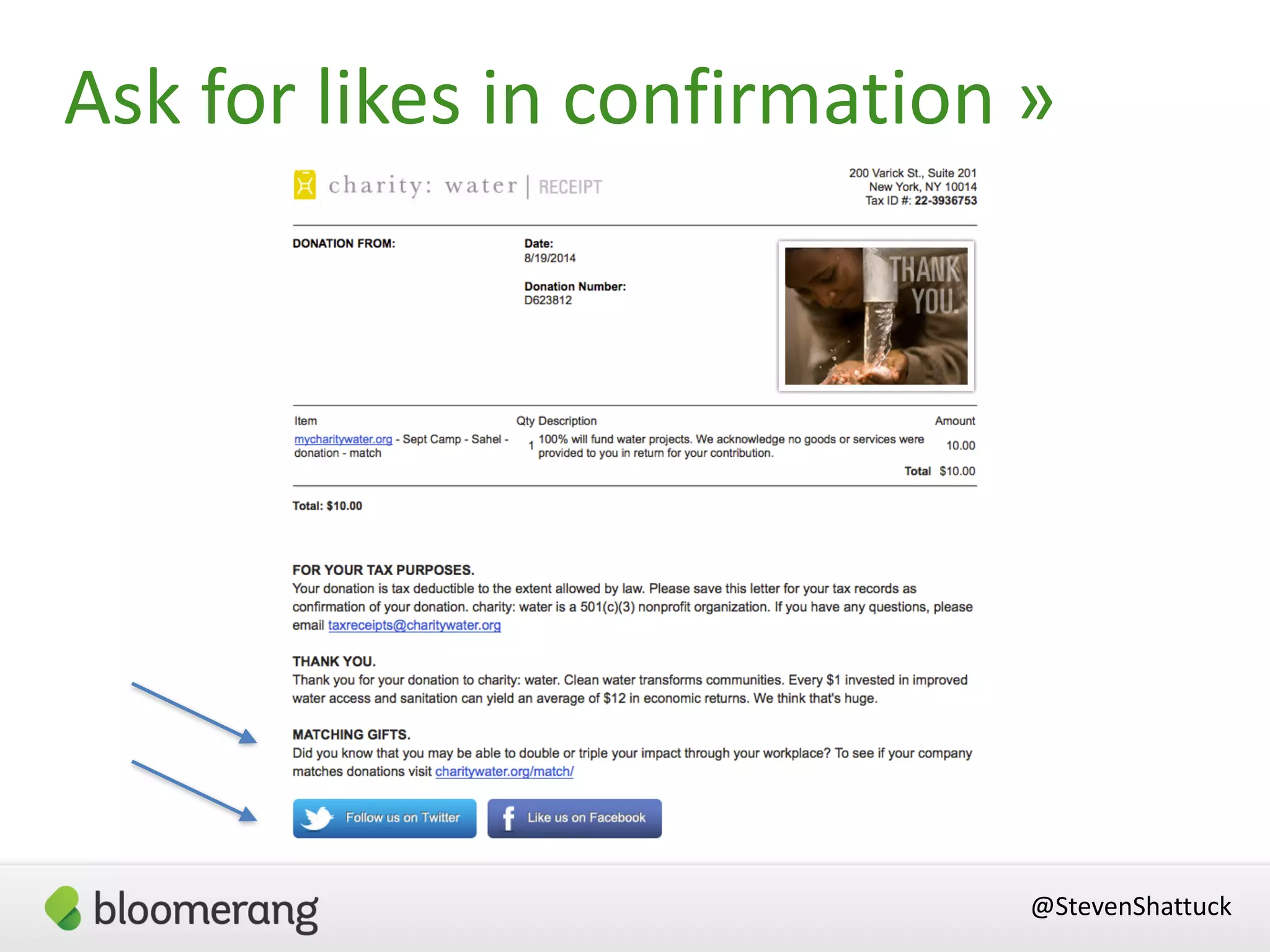 Ask for likes in confirmation »
@StevenShattuck
 