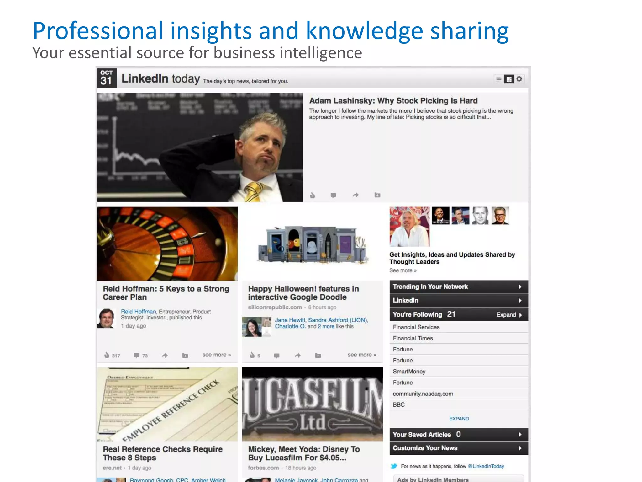 Professional insights and knowledge sharing
Your essential source for business intelligence
 