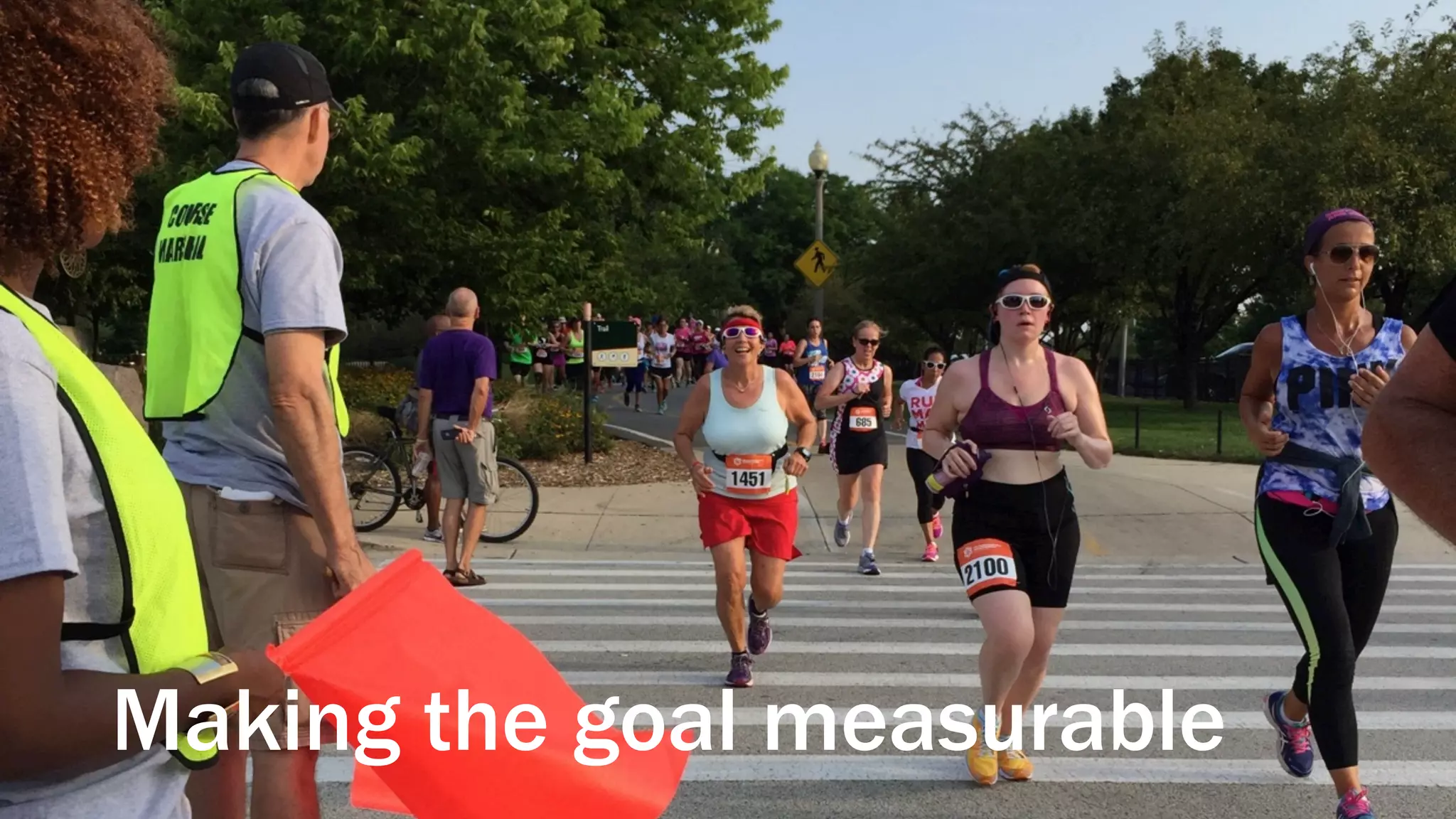 Making the goal measurable
 