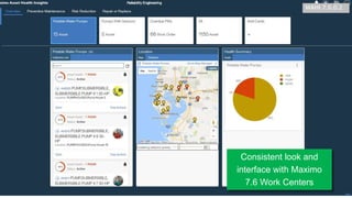 Consistent look and
interface with Maximo
7.6 Work Centers
MAHI 7.6.0.2
 
