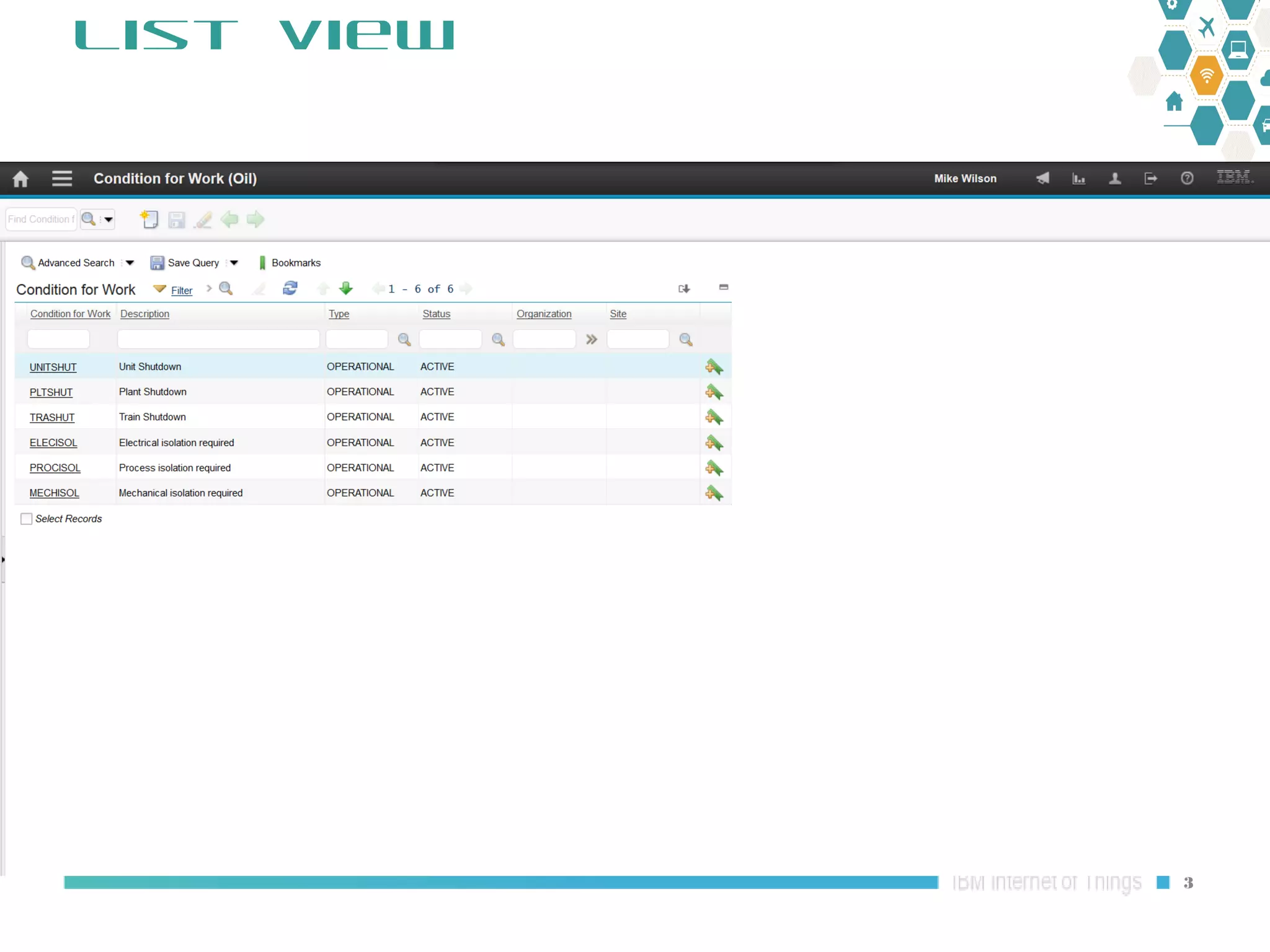Maximo Oil and Gas 7.6.1 HSE: Condition for Work Prioritization Matrix ...