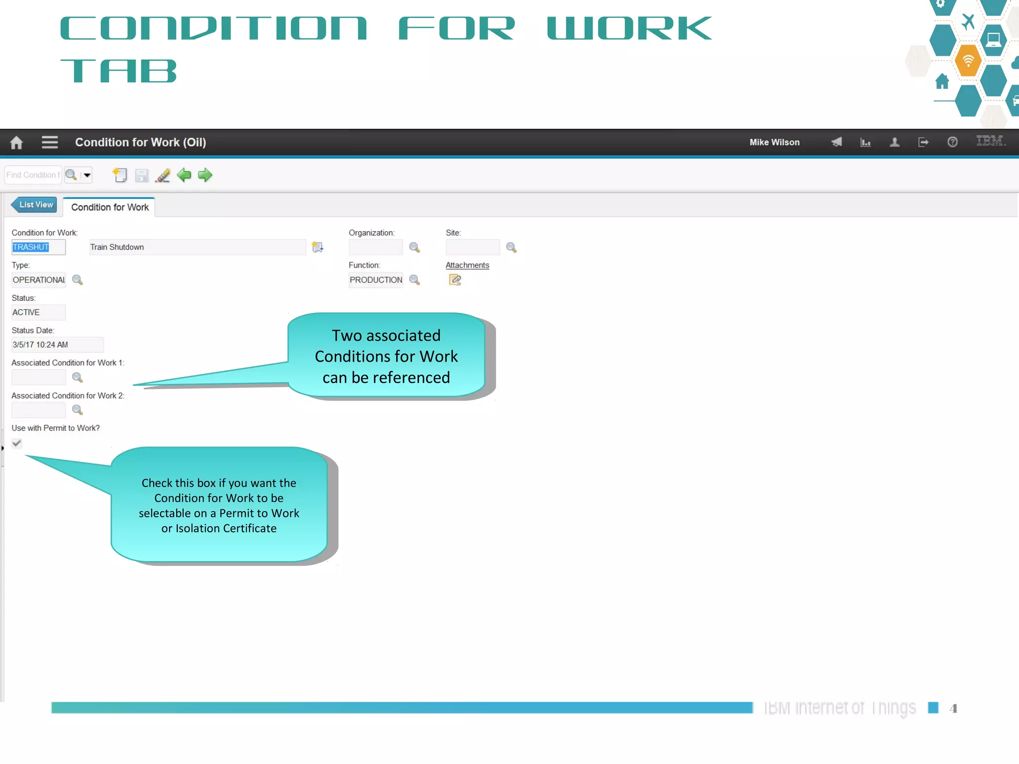Maximo Oil and Gas 7.6.1 HSE: Condition for Work Prioritization Matrix ...