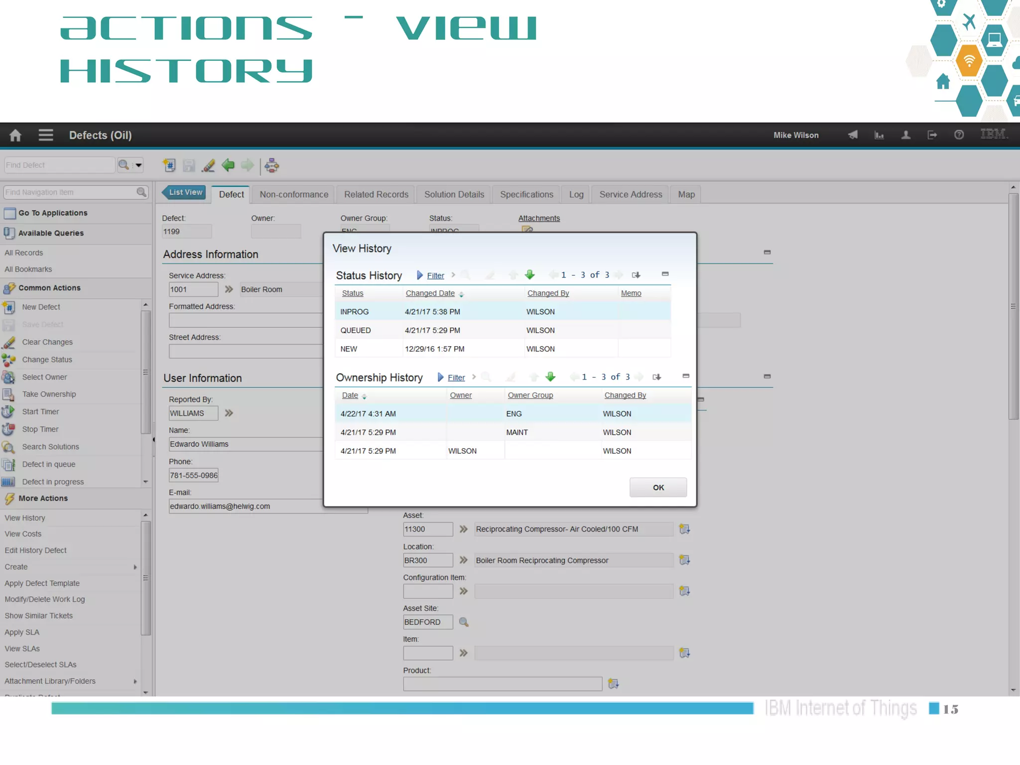 Maximo Oil and Gas 7.6.1 HSE: Defects & Service Requests | PPT