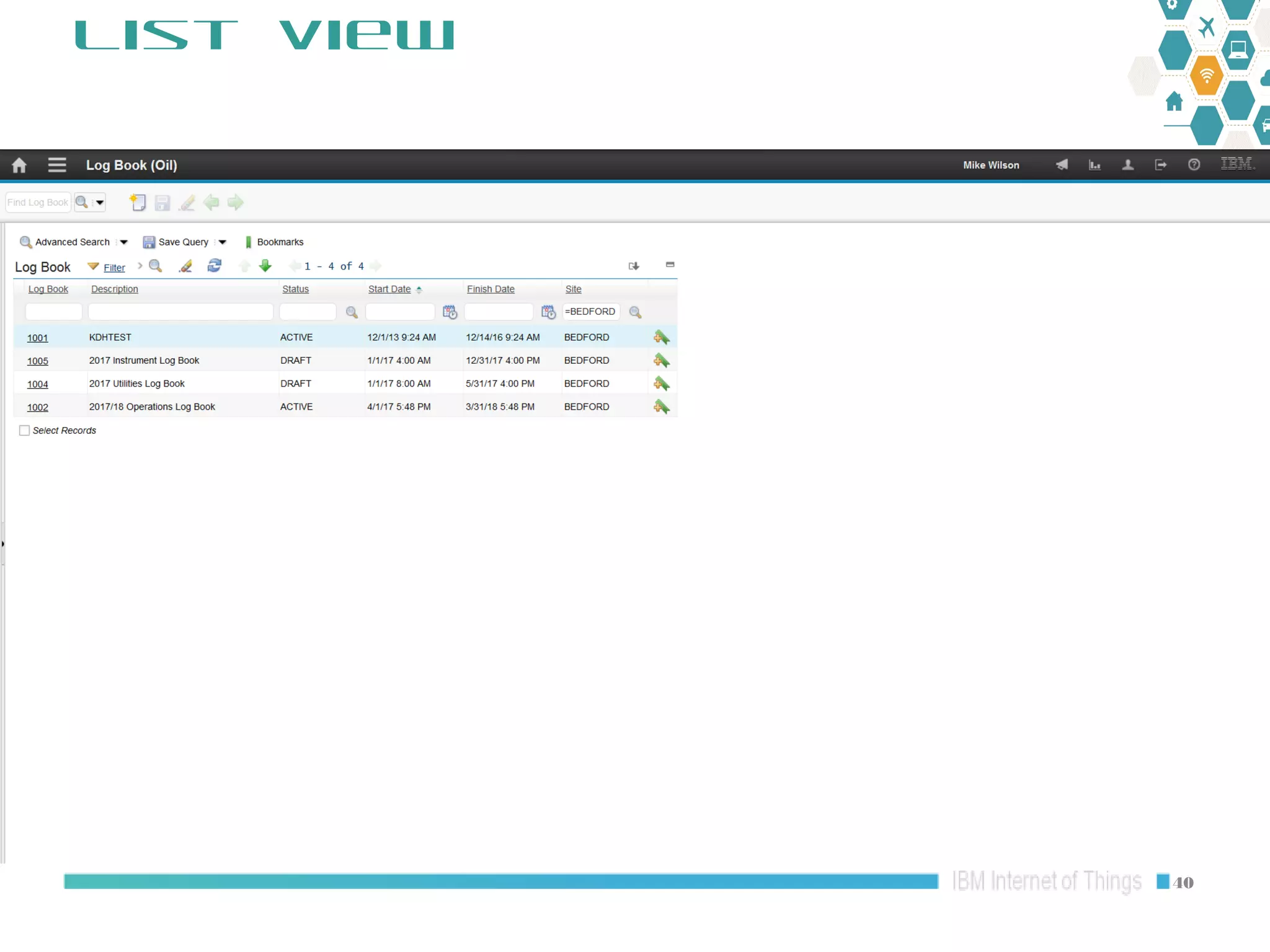 Maximo Oil and Gas 7.6.1 HSE: Operator Log overview | PPT
