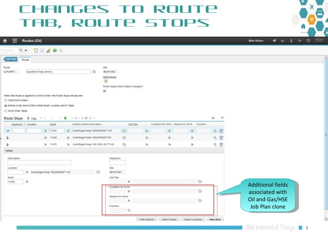 Maximo Oil and Gas 7.6.1 HSE: Asset List Routes | PPT
