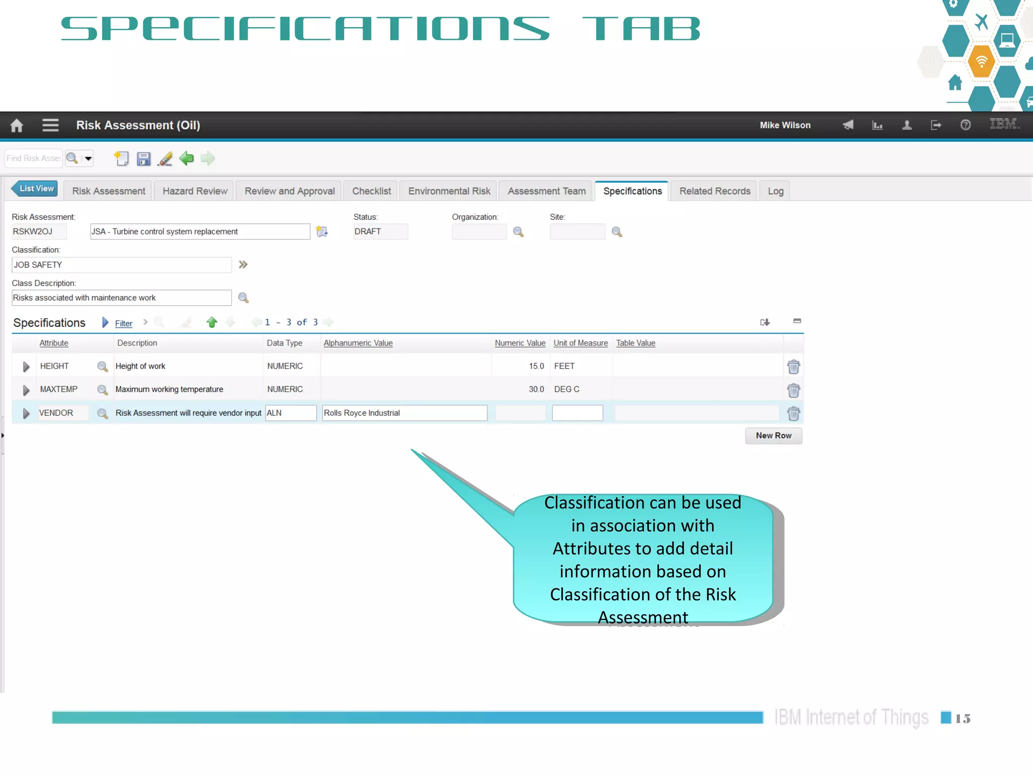 Maximo Oil and Gas 7.6.1 HSE: Risk Assessment Risk Matrix Overview | PPT