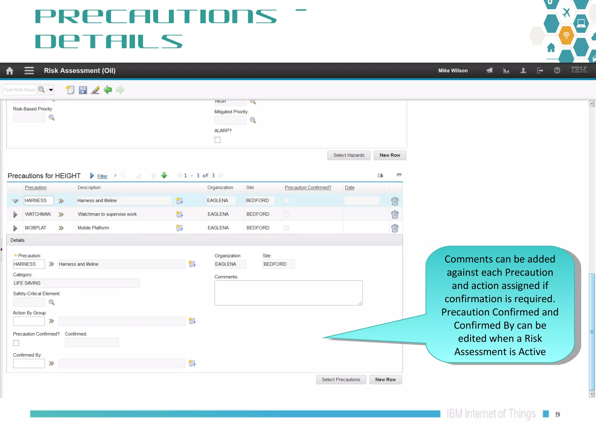 Maximo Oil and Gas 7.6.1 HSE: Risk Assessment Risk Matrix Overview | PPT