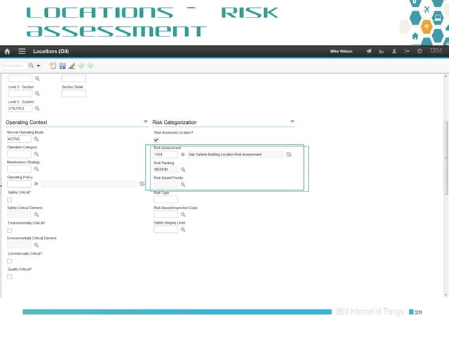 Maximo Oil and Gas 7.6.1 HSE: Risk Assessment Risk Matrix Overview | PPT
