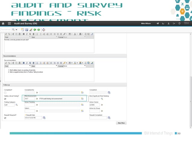 Maximo Oil and Gas 7.6.1 HSE: Risk Assessment Risk Matrix Overview | PPT
