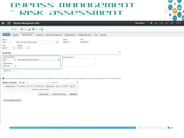 Maximo Oil and Gas 7.6.1 HSE: Risk Assessment Risk Matrix Overview | PPT