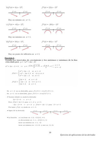Ejercicios de aplicaciones de las derivadas
10
Ejercicio 6.-
 