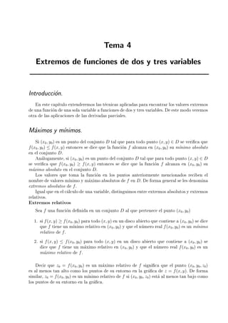 Maximos y minimos 2 y 3 variables