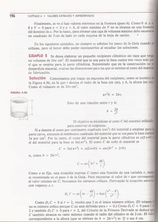 Maximos y minimos de swokowski