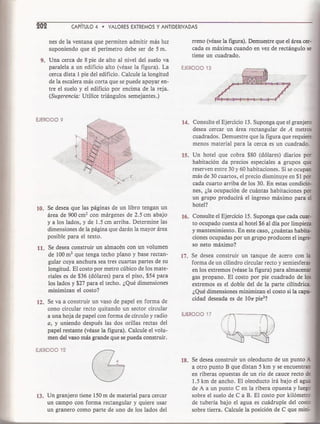 Maximos y minimos de swokowski