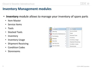 Maximo Training - Inventory Management | PPTX