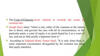 Maxims and their Development in law of Equity | PPTX