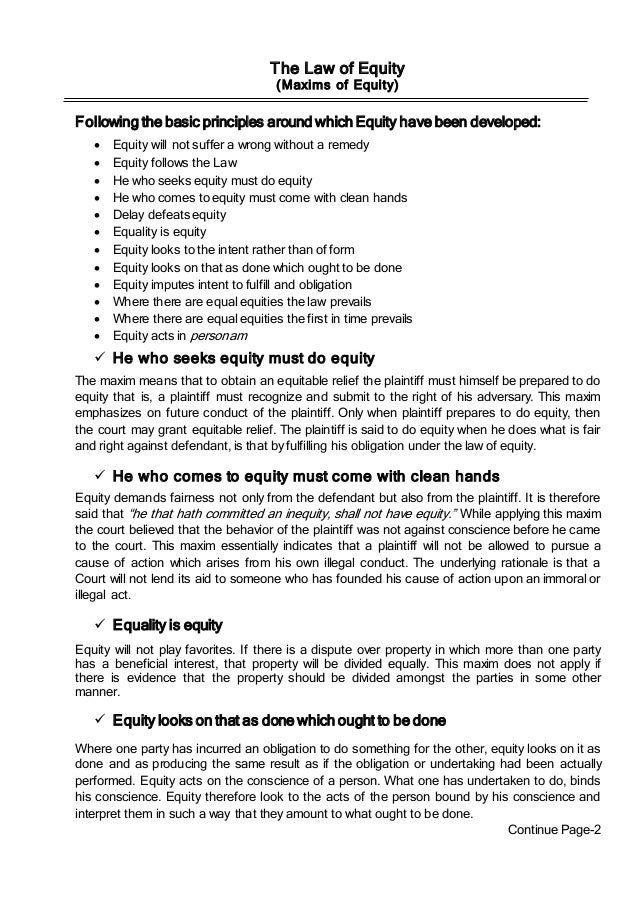 maxims-of-equity