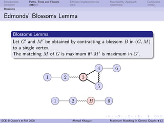 Maximum Matching in General Graphs | PDF
