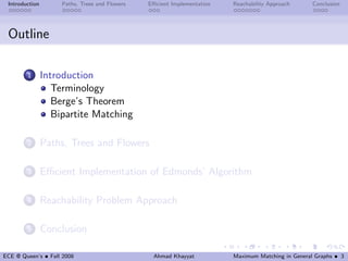 Maximum Matching in General Graphs | PDF