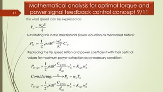 Maximum power point tracking algorithms for wind energy systems | PDF