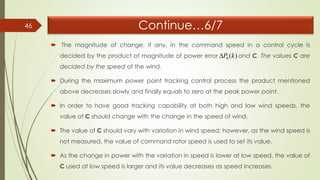 Maximum power point tracking algorithms for wind energy systems | PDF