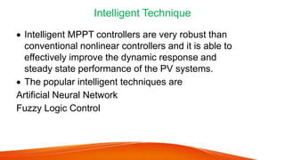 Maximum power point tracking system for photovoltaic systems | PPTX