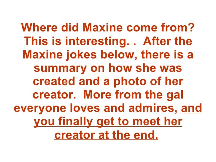 Maxine Cartoons Maxine Cartoons