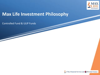 Max Life Investment Philosophy
Controlled Fund & ULIP Funds
 