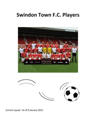 Swindon Town F.C. Players
Current squad - As of 9 January 2015
 